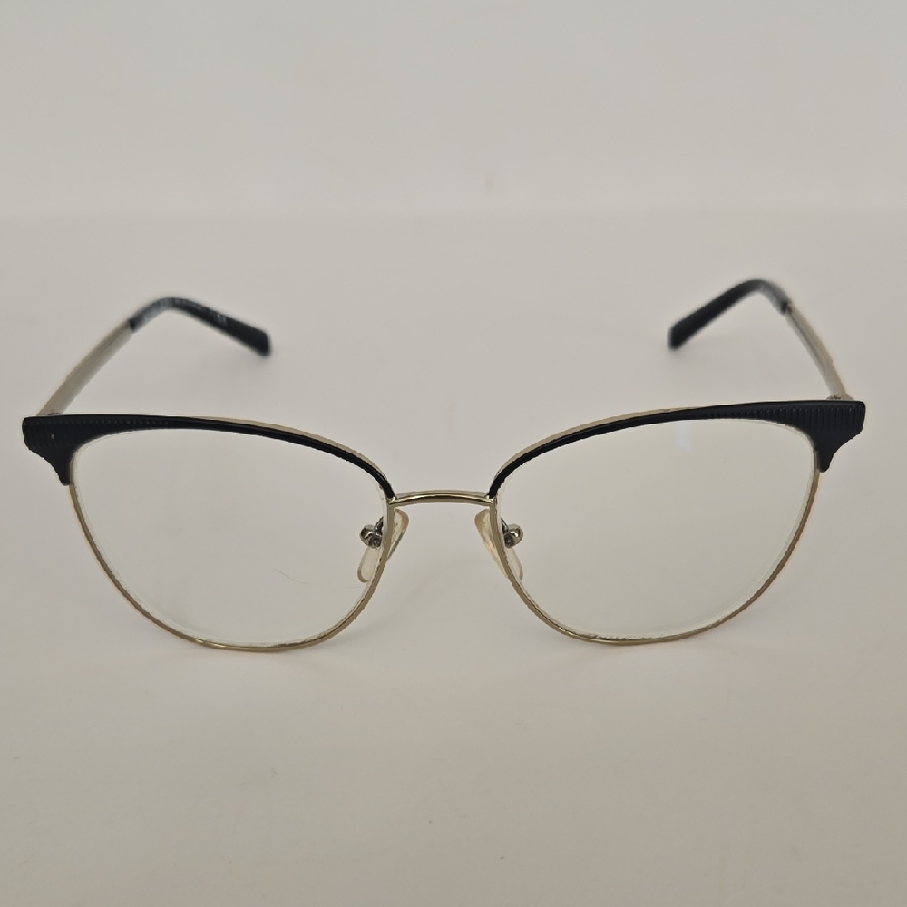 MICHAEL KORS "NAO" Black & Gold Split Eyeglasses FRAMES ONLY 54-17-140 (648)